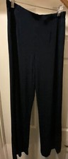 TRAVELERS BY CHICO Women's Black Slinky Pull On Lounge Pants Baggy Size 1