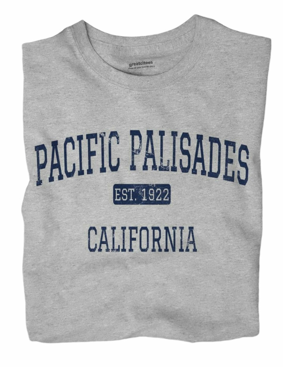 Pacific Palisades California CA T-Shirt Los Angeles EST
