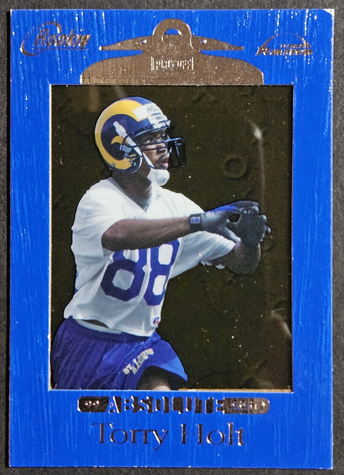 1999 Playoff Absolute SSD Blue #166 Torry Holt Rookie RC St. Louis Rams