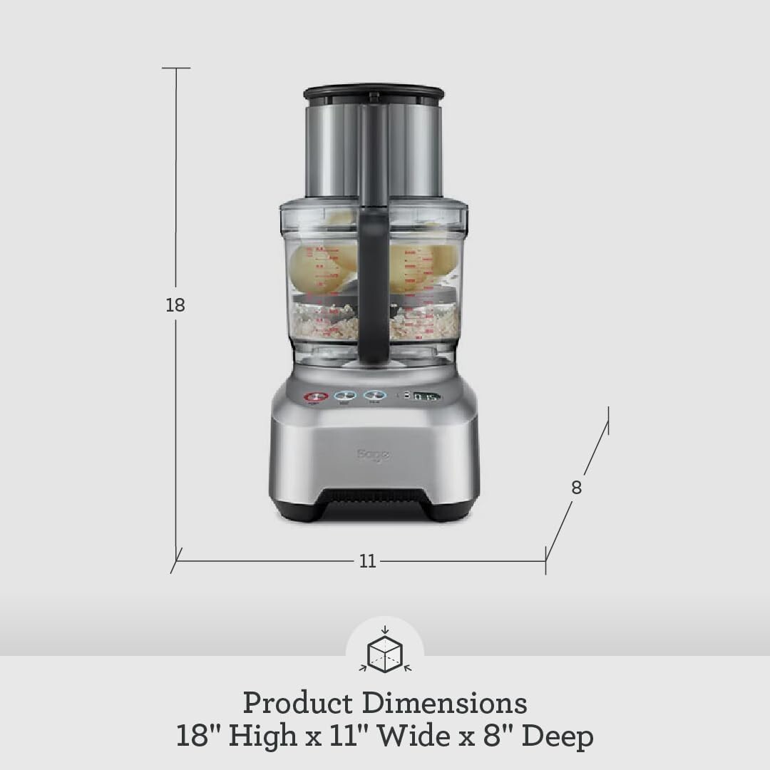 Breville Sous Chef 16Cup Peel & Dice Food Processor, Brushed Aluminum