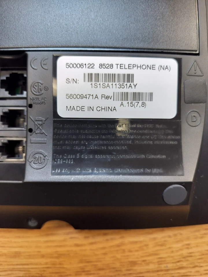 Mitel 8528 Telephone LCD Digital Display Phone IP Handset - Image 4 of 4