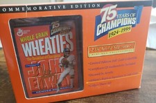 JOHN ELWAY- 24K GOLD SIGNATURE WHEATIES BOX  - 75 YEARS OF CHAMPIONS - 1999 -NEW