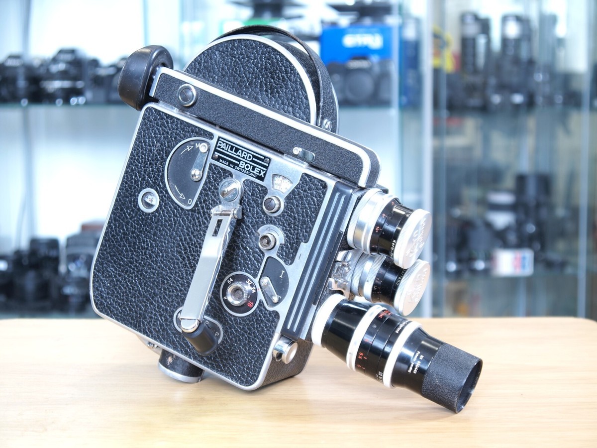 Paillard Bolex H16 Reflex Movie Camera Pizar 25mm, Switar 16mm F1