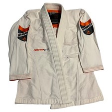 Chaqueta Hyperfly BJJ Gi ProComp LYTE tejido perlado blanca Gi Top para mujer 1 (350GSM)