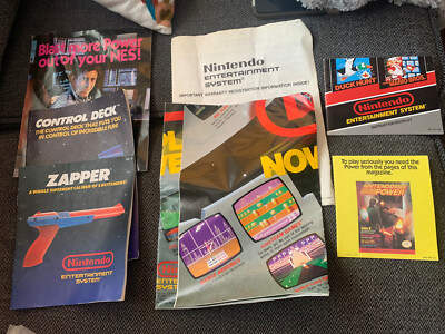 NES Nintendo Control Deck System Console Inserts Manual Instructions Poster ONLY