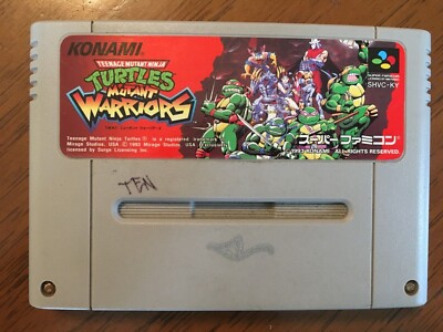 Turtles Mutant Warriors TMNT Super Famicom SFC SNES Japan