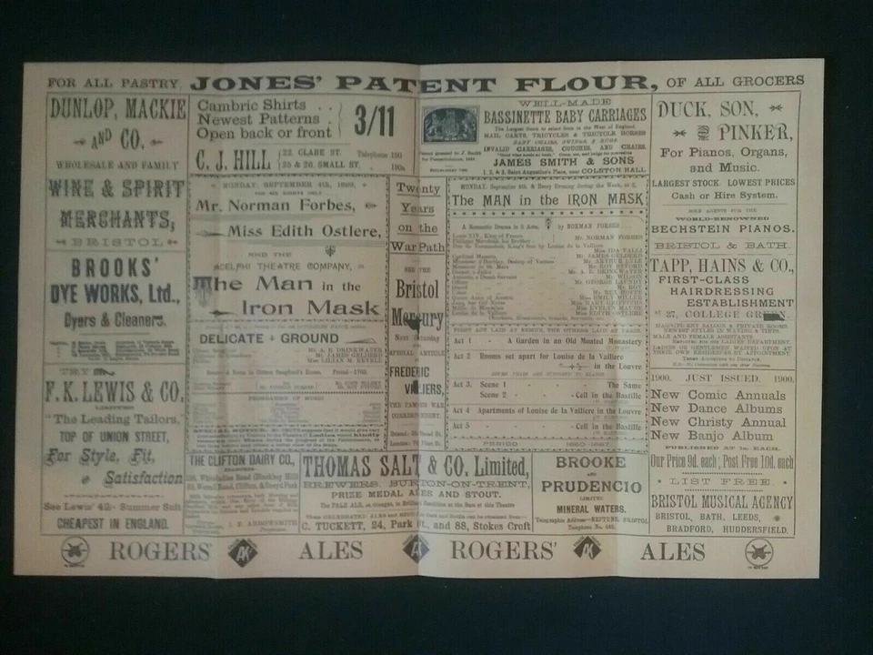 1899 VICTORIAN PRINCE'S THEATRE PROGRAMME ,HISTORY, SOUVENIR GIFT (Reproduction) - Image 4 of 4