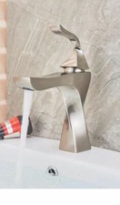  F-BN001 Brushed nickel ultra modern bathroom faucet
