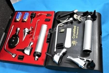 NEW PREMIUM 3.2V ProPhysician White LED OTOSCOPE OPTHALMOSCOPE DIAGNOSTIC SET