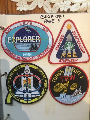 NASA patches 2 Phase Flow, Manned Spaceflight Engineer, Extreme Ultra Violet Exp