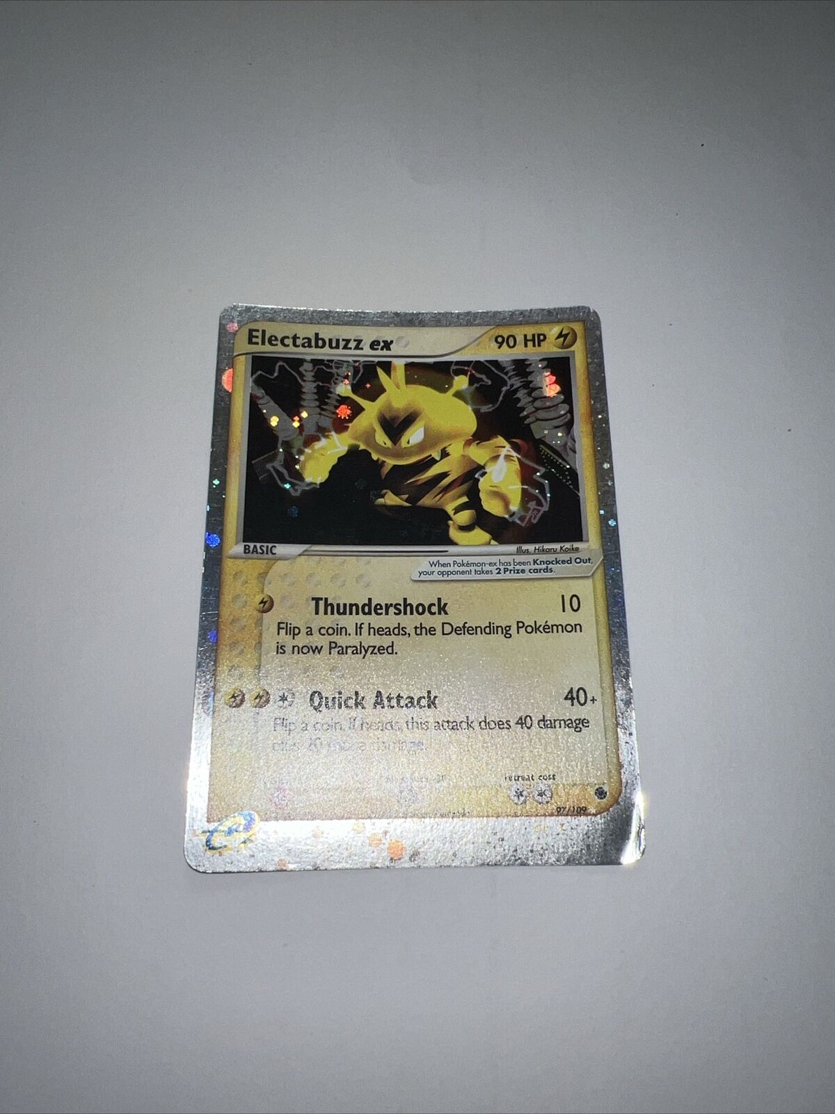 Electabuzz EX - 97/109 - Ex Ruby & Sapphire Ultra Rare Pokemon Card MP