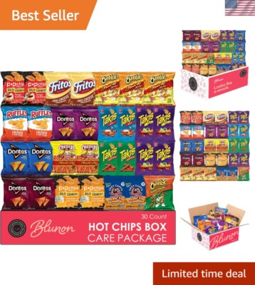 Hot Chips Snack Variety Pack - Includes Takis, Doritos & More | Perfect Gift