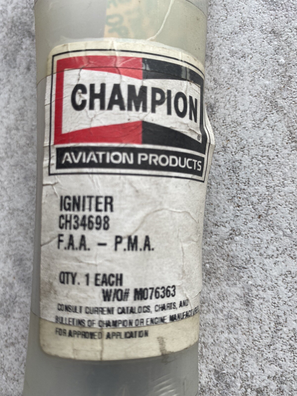 Champion Aviation Igniter CH34698 eBay
