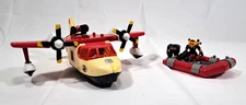 Imaginext B0143 Rescue Seaplane & Raft! Figures & Acc.Incl. Very Nice Condition.
