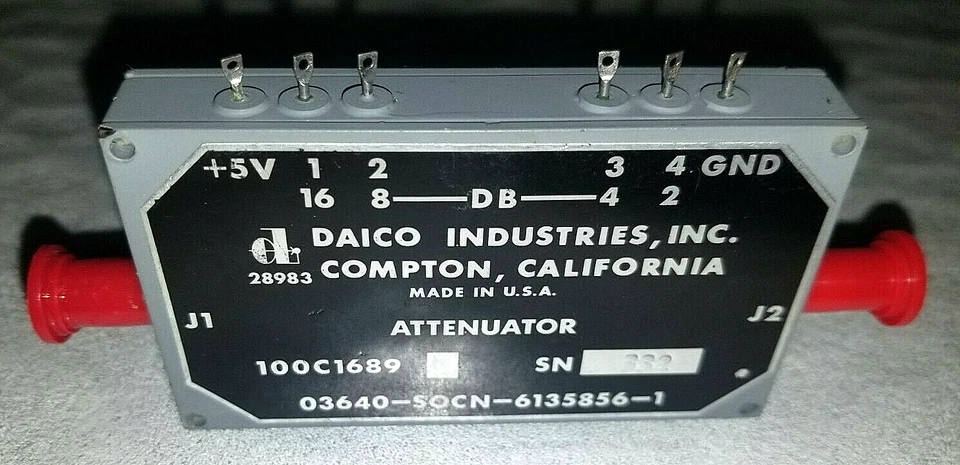 ATENUADOR DAICO INDUSTRIED INC. 100C1689 nuevo stock antiguo Foto 2 de 4