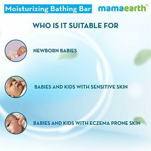Mamaearth Moisturizing Baby Bathing Soap Bar With Goat Milk & Oatmeal Pack Of 2 - Picture 3 of 7