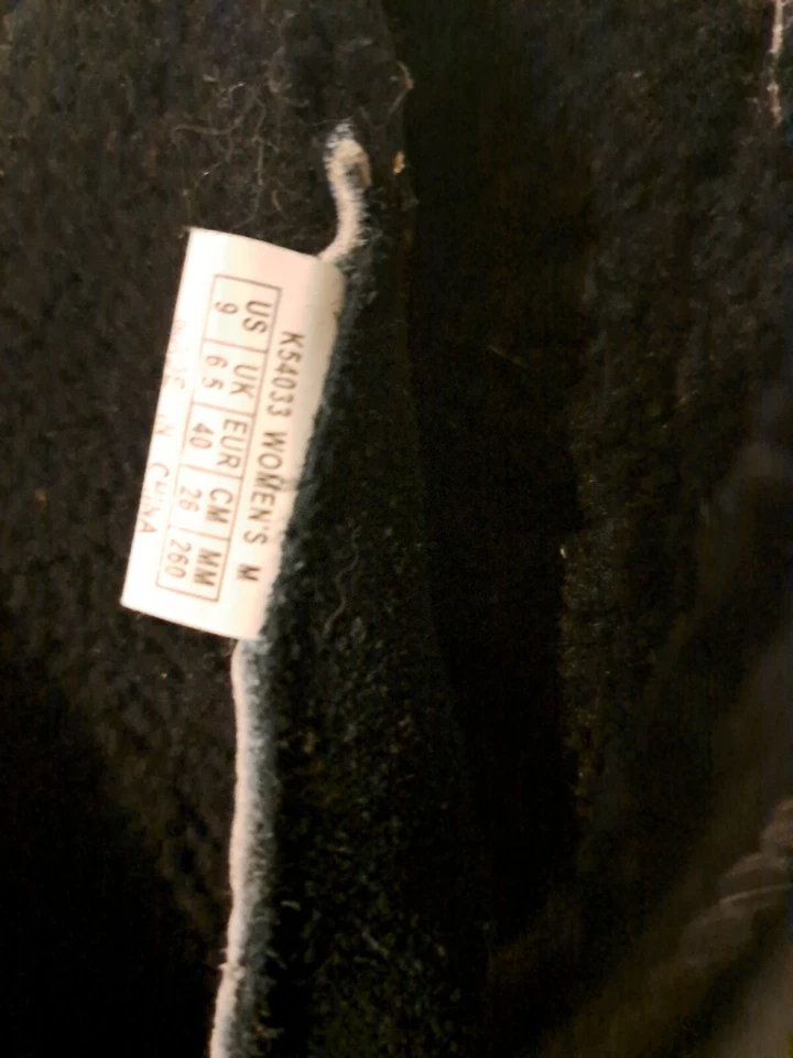 ROCKPORT WOMENS WINTER SUEDE BLACK BOOTS HEAVY WARM  LACE UP & ZIPPER BOOTS 9 M - Image 3 of 4