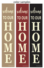 Joanie 50" Stencil 3 pc Vertical HOME Welcome DIY Family Porch Decor Craft Signs