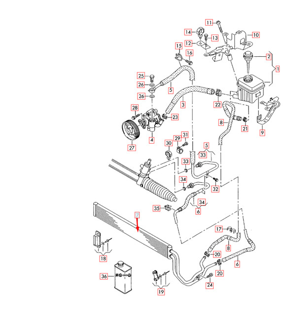 NEW AUDI Q7 4L POWER STEERING OIL COOLER RADIATOR 7L8422885A OEM 2015 eBay