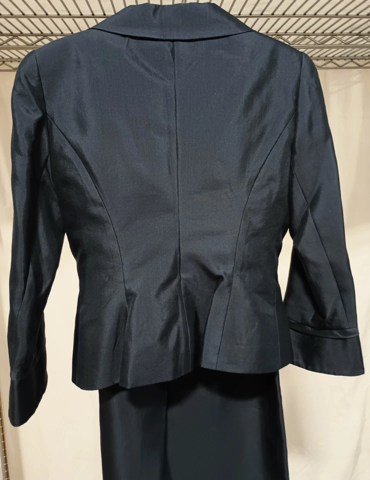 Talbots Petites 3 Piece Women's Suit - Jacket, Maxi Skirt and Beaded Vest - Image 3 of 4