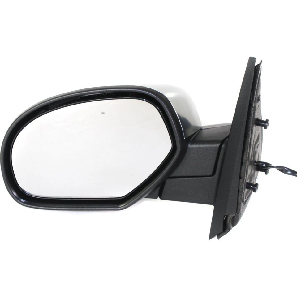 New Driver Side Brushed Chrome Heated Power Mirror For 2007-2014 Suburban Yukon - Image 2 of 4
