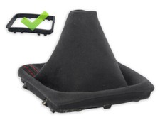 SCHALTMANSCHETTE FUR MERCEDES SLK R171 SCHALTSACK ALCANTARA NAHT ROT + RAHMEN