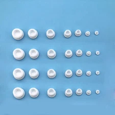White Snap-on Hole Plug Silicone Rubber Blanking End Caps Seal Stopper 2.5~30mm