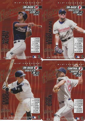 MLB SHOWDOWN 2001 1ST EDITION OPTION HOUSTON ASTROS U PICK THE CARD $1-$2 S/H $1
