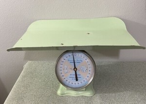Vintage American Family Baby Scale - Green