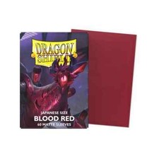 Dragon Shield 60CT Japanese Matte Sleeves - Blood Red - YuGiOh TCG