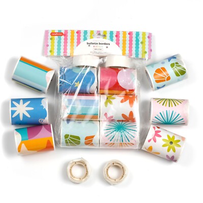 Incraftables Bulletin Board Borders 6 Rolls (120ft). Scalloped Border