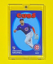 2023 Topps Throwback Thursday Christopher Morel BLUE PARALLEL 5/10 SSP #37 RC 🔥