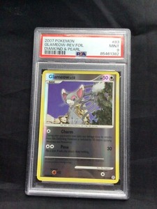 Pokemon Cards: Diamond and Pearl Reverse Holo: Glameow 83/130 PSA 9