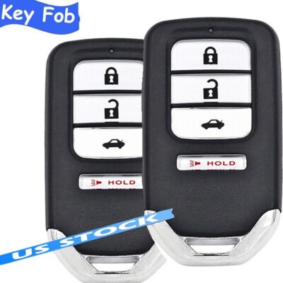 2X Replacement Remote Key Fob for 2013 - 2015 Honda Accord Civic ACJ932HK1210A