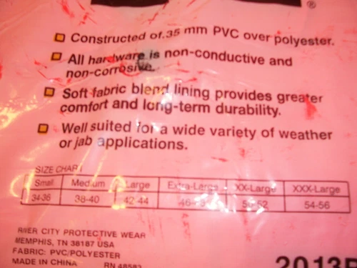River City Construction Motorcycle Road Work Hunting Biking Rain Suit 2013R 2XL image 3