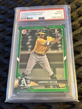 2018 1st Bowman Draft Lawrence Butler BD-4 Green /99 PSA 8 Athletics