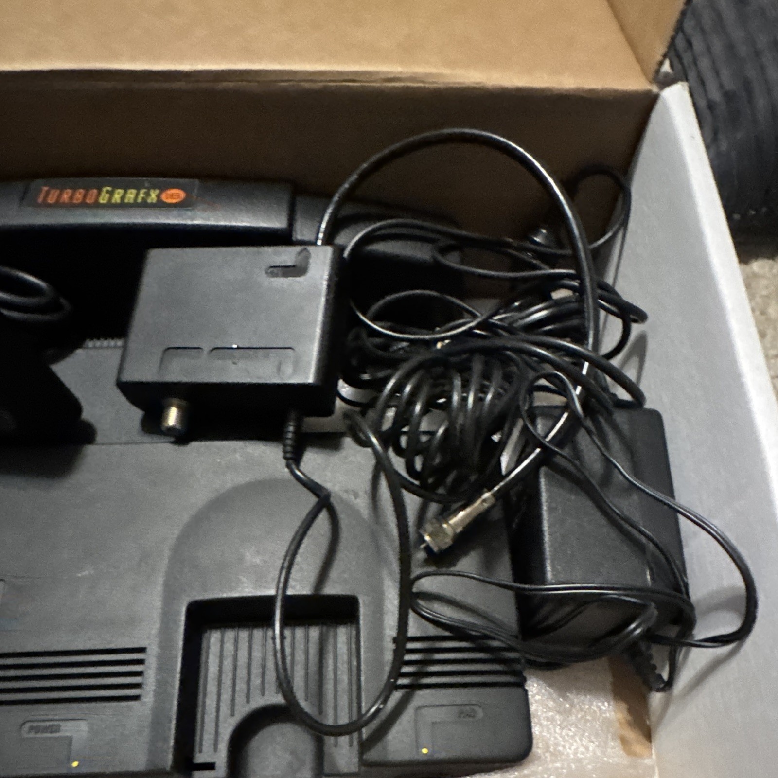 NEC TurboGrafx-16 Home Console Black w/ Controller, Power Adapter, RF ...