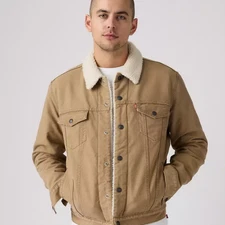 Best Seller LEVI'S Type Iii Sherpa Trucker Jacket - Ermine - Brown NEW WITH TAG