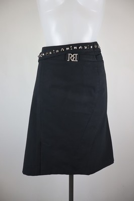 ROCCOBAROCCO WOMEN'S SKIRT WOMAN SKIRT size 50 CASUAL VINTAGE LOGO STUDDED BAND