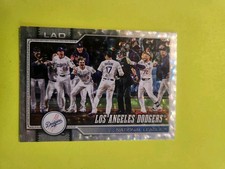 LA DODGERS  2026 TOPPS SILVER  75TH YR #256 N.L WEST DIVISION