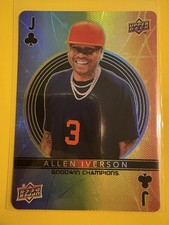 Allen Iverson 2022 Upper Deck Goodwin Champions Holo Jack Of Clubs Card