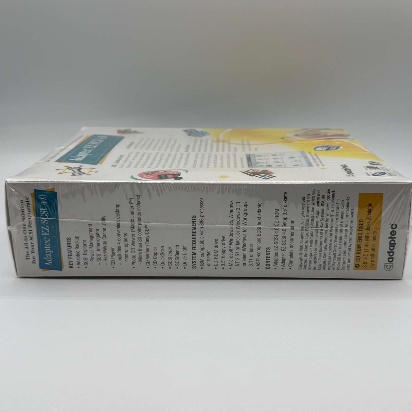 Adaptec EZ-SCSI 4.0 CD-ROM Software Windows 95 NT DOS Vintage PC NEW ...