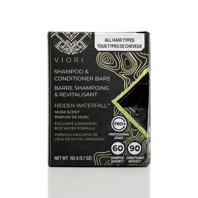 Viori Shampoo & Conditioner Bars Hidden Waterfall Musk Longsheng Rice Water 162g