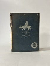 The Sayings of Lao Tzu. 1922 Early Edition. Eastern Philosophy