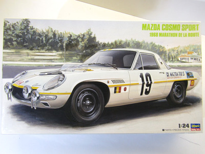 Hasegawa 1:24 Scale Mazda Cosmo Sport 1968 Marathon de la Route model kit #20274