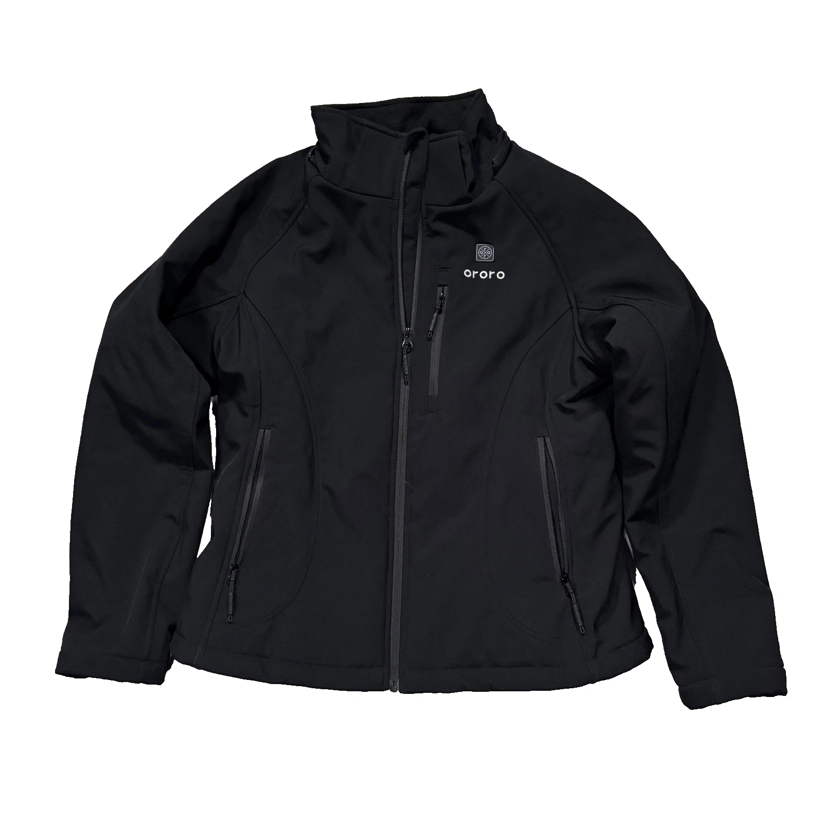 Mens Ororo Black Heated Full Zip Jacket Size Small