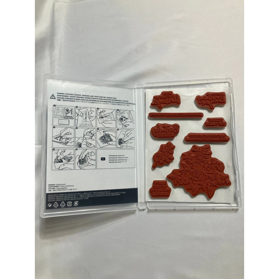 Estampación de frases elegantes estampillas adhesivas deseos de cumpleaños flores bendiciones artesanía Foto 2 de 4