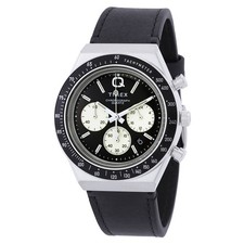 Timex Q Chronograph Quartz Black Dial Mens Wa...