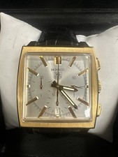 Tag Heuer Monaco Chronograph 18k Yellow Gold Pre-Owned Watch CW5140 2