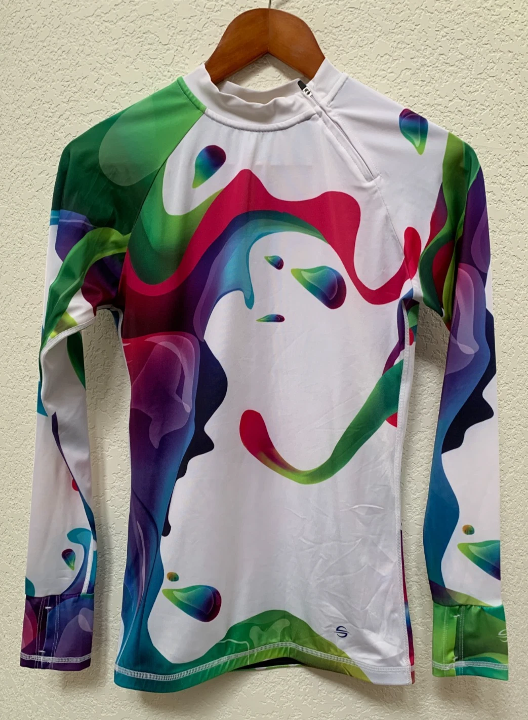 PLATINUM SUN Long Sleeve Rash Guard Small UPF 50+ Sun Protection Surf Swim Top